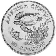 () Монета Коста-Рика 1974 год 500  ""   Биметалл (Серебро - Ниобиум)  UNC