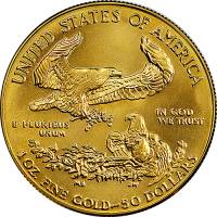 (2017w) Монета США 2017 год 50 долларов    PROOF