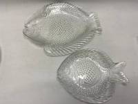Блюдо в форме рыбы стекло, 3 шт 26,5 см, 3 шт 20 см
