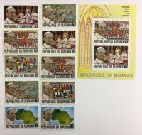 Набор из 10 марок+1 блок, Бурунди, Гашёные, III Θ