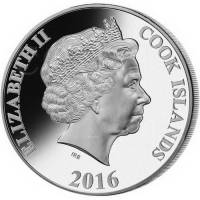 () Монета Острова Кука 2016 год 25  ""    AU