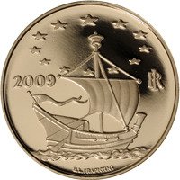 (№2009km322) Монета Италия 2009 год 50 Euro (Искусств в Европе - храм святого семейства, Испания)