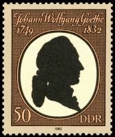 (1982-017) Марка Германия (ГДР) "Гёте"    Премии имени Гете и Шиллера III Θ