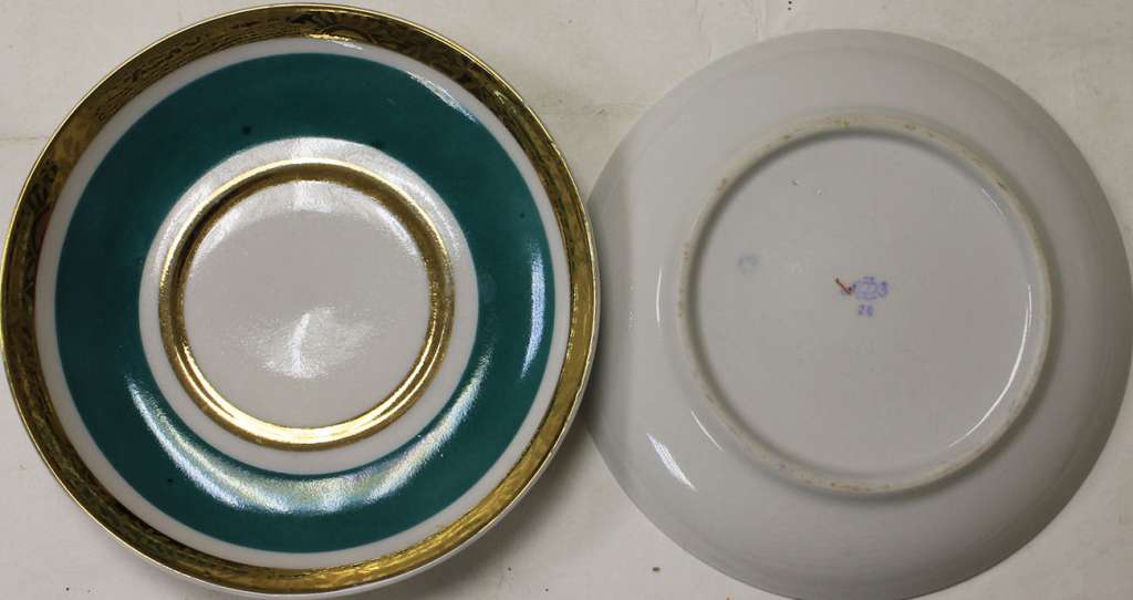 Набор столовой посуды из 2 -ух тарелок ЛФЗ (90-ые) Винтаж Ретро