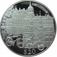 () Монета Либерия 2000 год 20  ""    AU