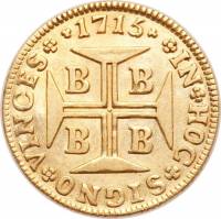 (№1714km105) Монета Бразилия 1714 год 2,000 Reacute;is