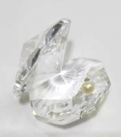 Сувенир Ракушка с жемчужиной хрусталь  3х3 см Asfour Египет 