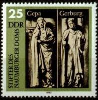(1983-052) Марка Германия (ГДР) "Фигуры (2)"    Наумбургский собор II Θ