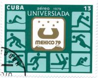 (1979-066) Марка Куба "Эмблема"    Универсиада 1979, Мексика III O