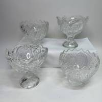 Креманка икорница вазочки для сервировки хрустальные СССР