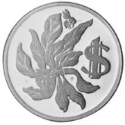 (№1978km31) Монета Каймановы острова 1978 год 1 Dollar (Цветок пойнсиана, 25-летие коронации)