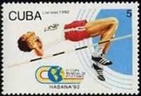(№130-3613) Набор марок Куба 1992 год (6 марок + блок) "6-й Чемпионат мира по легкой атлетике Гавана