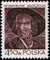 (1979-009) Марка Польша "Портрет храброго человека"    Польская графика III O