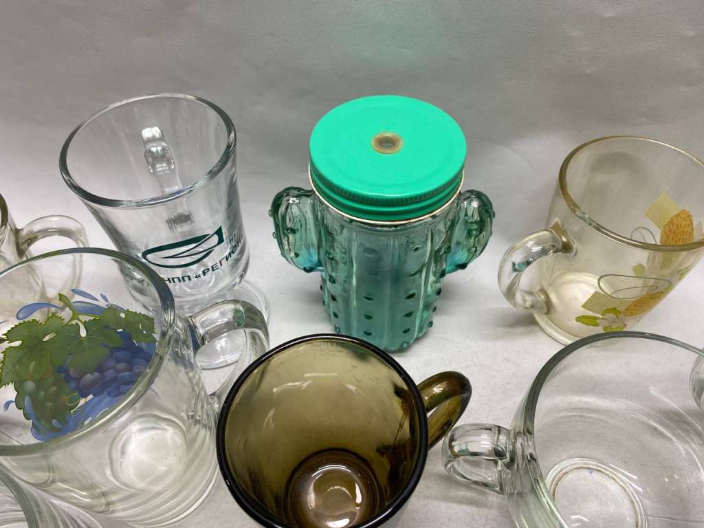 Кружки стекло 11 шт