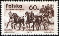 (1965-060) Марка Польша "Дилижанс"   День марки II Θ