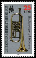 (1985-051) Марка Германия (ГДР) "Труба"    Ярмарка, Лейпциг II Θ