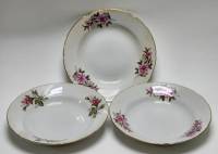 Тарелки суповые 3 штуки Yamatsu Chori Япония