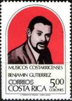 (№1984-1223) Марка Коста-Рика 1984 год "Benjamiacuten Gutieacuterrez 1937", Гашеная