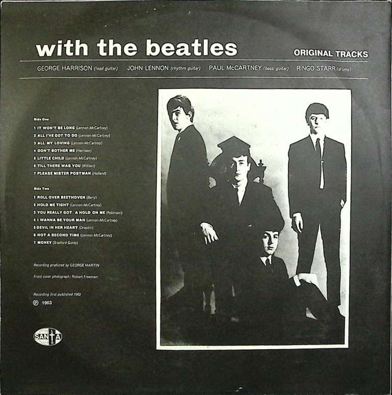 Пластинка виниловая &quot;Beatles. Original track&quot; Parlophone 300 мм. (Сост. отл.)