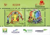 (№2012-50) Блок марок Коста-Рика 2012 год "Международный Год кооперативов", Гашеный