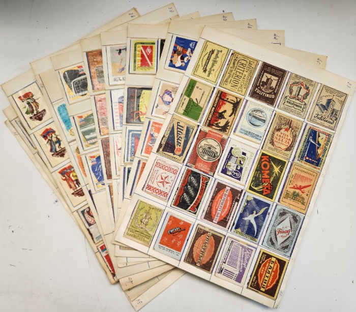 Набор спичечных этикеток, разные темы (13 альбомных листов)