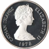 () Монета Каймановы острова 1978 год 500  ""   Биметалл (Серебро - Ниобиум)  UNC