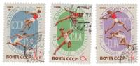 1965-092-94  Серия Набор марок (3 шт) СССР  Матч СССР-США по легкой атлетике II Θ
