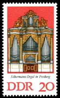 (1976-006) Марка Германия (ГДР) "Фрайберг"    Органы Зильбермана III Θ