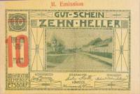 (№1920) Банкнота Австрия 1920 год "10 Heller"