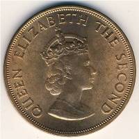 1964 Монета Остров Джерси 1/12 шиллинга Елизавета II  Медь Медь  UNC