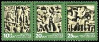 (1974-085) Лист (3 м) Германия (ГДР) "Барельефы"    День филателии III Θ