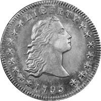 (1795) Монета США 1795 год 50 центов   Серебро Ag 892  UNC