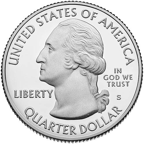044s Монета США 2018 год 25 центов Кумберленд  Медь-Никель  UNC