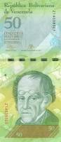 (2013) Банкнота Венесуэла 2013 год 50 боливаров "Симон Родригес"   UNC