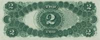 (№1880P-177b.4) Банкнота США 1880 год "2 Dollars"