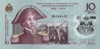 Банкнота Гаити 2013 год 10 гурдов Независимость 200 лет   UNC