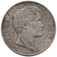 Монета Пруссия (Королевство Бавария) 2 гульдена 1846 год "Людвиг I" (Состояние - VF)