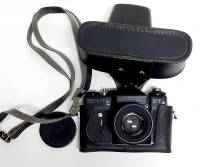 Фотоаппарат плёночный Зенит ЕТ Объектив Гелиос-44-2 СССР 1982-1995 сост. отл.
