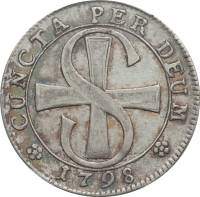 (№1795km57 (solothurn)) Монета Швейцария 1795 год 20 Batzen