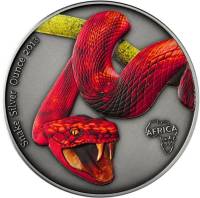 (№2013) Монета Габон 2013 год 1,000 CFA Francs (Змея)