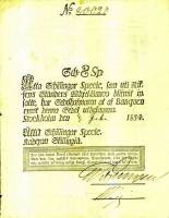 (,) Банкнота Швеция 1834 год 8 крон    UNC