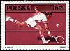 (1981-031) Марка Польша "Теннисист"    60 лет Федерации тенниса Польши III Θ