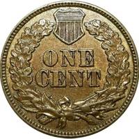 (1906) Монета США 1906 год 1 цент  3. Дубовый венок (бронза) Бронза  XF