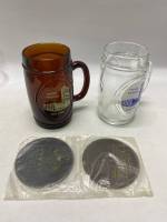 Пивные кружки 2 шт Единая нация Нью-Йорк и 2 подставки