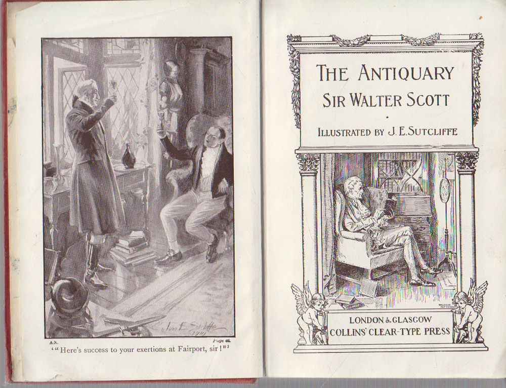 Книга &quot;The Antiquary&quot; Не указан W. Scott Лондон Твёрдая обл. 544 с. Без илл.