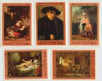 (1976-115-119) Серия Набор марок (5 шт) СССР    375 лет со дня рождения Рембрандта III O