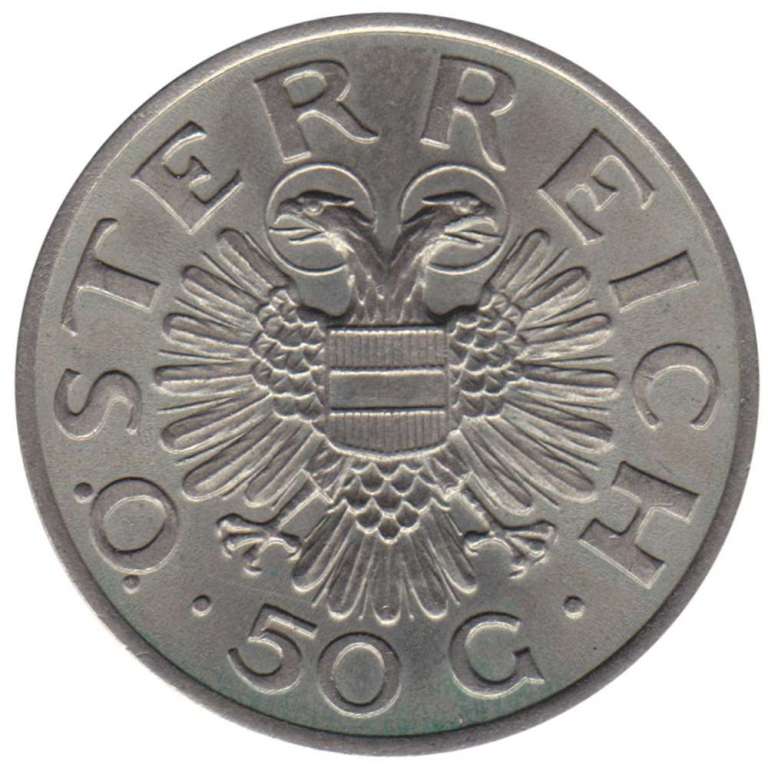 Монета Австрия 1935 год 50 грошей, AU