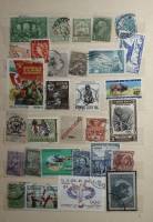 - Набор марок Разные страны 49 шт  Гашёные .  Θ