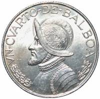 () Монета Панама 1962 год 14  ""   Биметалл (Серебро - Ниобиум)  UNC