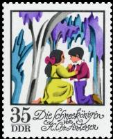(1972-084) Марка Германия (ГДР) "Снежная королева (6)"    Сказки III Θ